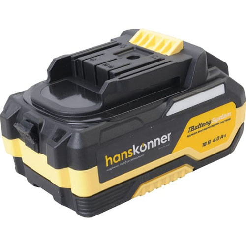 Аккумулятор Hanskonner HBP2004  18 В, 1BatterySystem, 4.0 Ач, USB-разъем