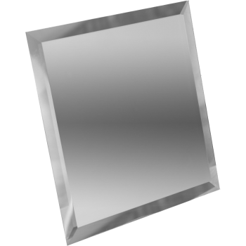 Плитка зеркальная  настенная квадратная &quot;ДСТ&quot; 200*200мм, с фацетом, серебрянная