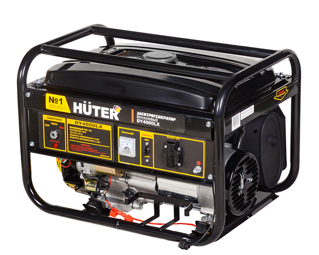 Установка генераторная бензиновая DY4000LX-электростартер Huter