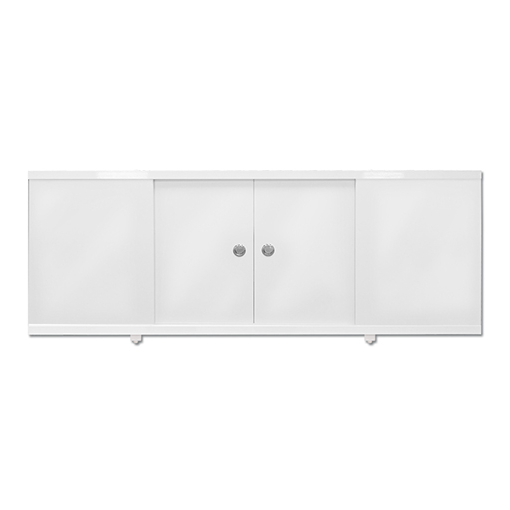 Экран-купе для ванны "Белый глянец", 1,6м