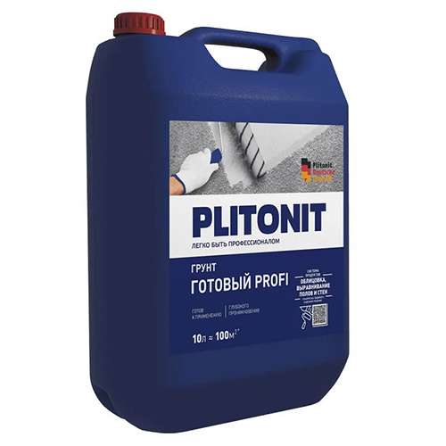 Грунт для внутренних и наружных работ "Плитонит Готовый Грунт", 10л