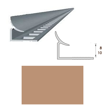 Раскладка, 7-8мм, L=2,5м, внутренняя, "Карамель светлая"