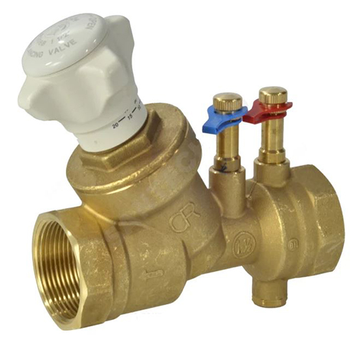 Клапан балансировочный "Giacomini" ДУ32 РУ25 в/в, с измерительными ниппелями