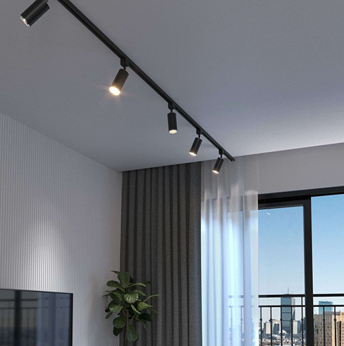 Светильник трековый поворотный Basic System MR16, GU10 Svit MRL 1013 черный/хром