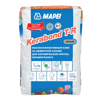 Клей для плитки/ керамогранита Mapei Kerabond T-R серый (класс С1Т) 25кг