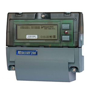 Счётчик электрической энергии &quot;Меркурий&quot; 200.02 220В 5-60А 1фазный, 2 тарифа, активная энергия
