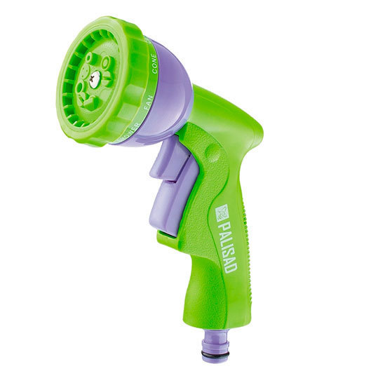 Пистолет-распылитель 9-режимный, металлический  корпус, без ручки Palisad