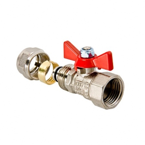 Кран шаровый "Бабочка" европейский стандарт 20*1/2в