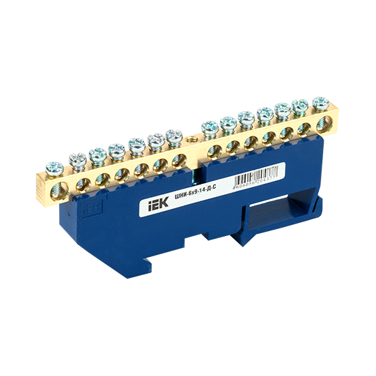 Шина нулевая на Дин-изоляторе ШНИ-6*9-14-Д-С "ИЭК"