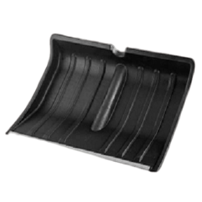 Лопата снеговая пластиковая 480*370мм, с алюминиевой планкой