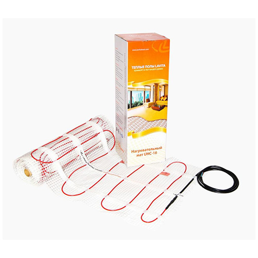Теплый пол "Lavita" двухжильный экранированный нагревательный мат 0,32кВт, 2м2, длина: 20м UHC-16-20