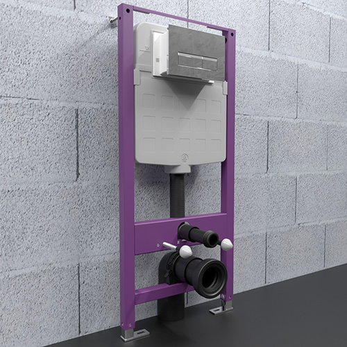 Кнопка "Triton-Pro" двойная механическая для инсталляции "Evo" хром, пластик