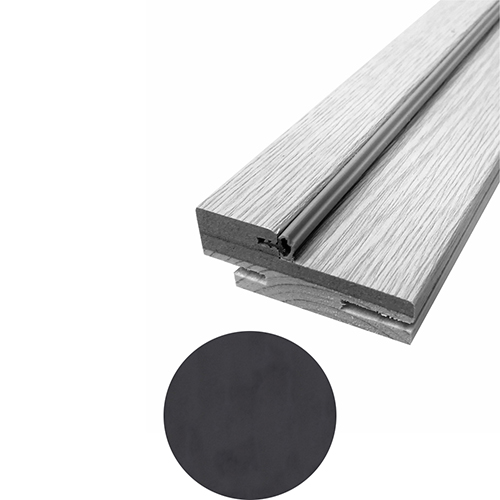 Стойка дверной коробки без уплотнителя, 70*2100*30мм, ПВХ, &quot;Бетон антрацит&quot; Дифорд