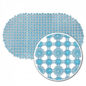 Коврик на присосках "Шарики" 70*40 см, голубой, BR-7040
