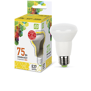 Лампа светодиодная "ASD" LED-R63, Е27, 8Вт, 220В, 3000К, 650Лм
