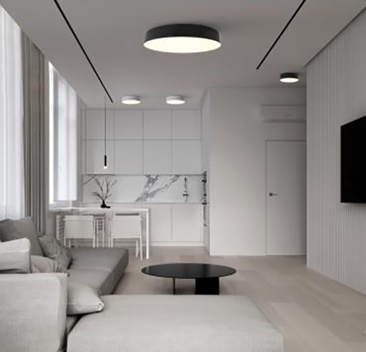 Светильник накладной светодиодный, 28W, 1960Lm, черный (4000К), AL200 “Simple matte”