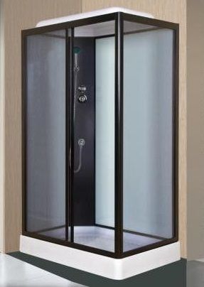 Душевая кабина "Golden Frog KF006AL", левая, тонированные стекла, поддон акриловый, низкий, 1200*800*2150мм