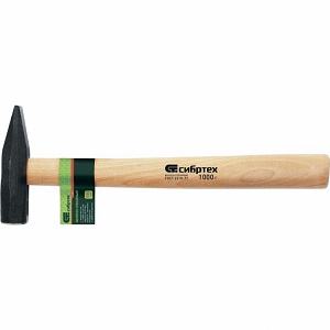 Молоток "Сибртех" слесарный  1000г, квадратный боек, деревянная ручка,