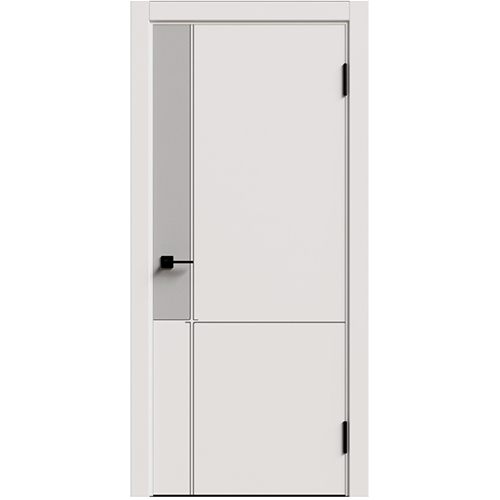 Дверное полотно "DC-3 Silver", 800*2000*38мм, глухое, "Серый"Дубрава-Сибирь