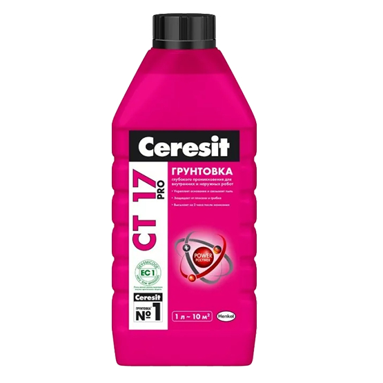 Грунт глубокого проникновения "Ceresit CT 17", 1л