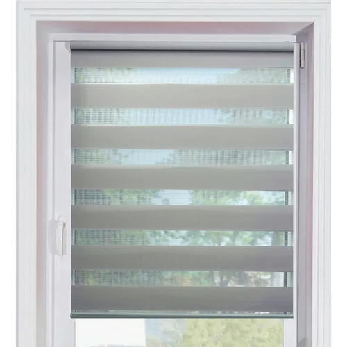 Рулонная штора "SunPatica" Zebra ZZ -1017, Серый standard,1400*1700мм