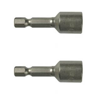 Бита "Зубр", шестигранная с торцевой головкой, 13*45мм, магнитная, 2шт/уп, CR-V