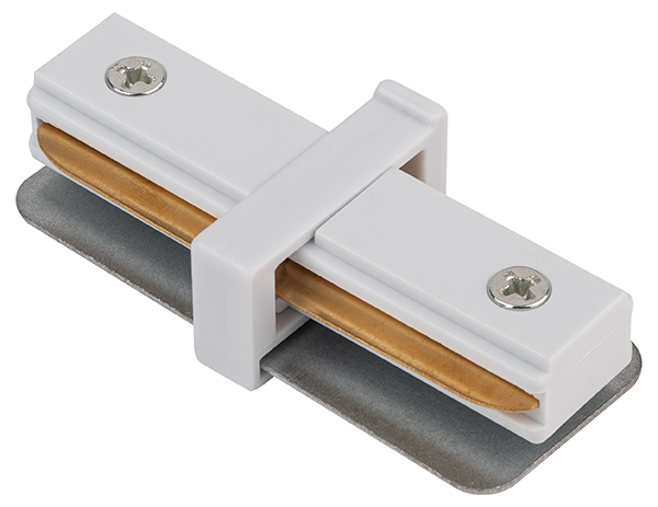 Коннектор прямой для однофазного шинопровода "ЭРА TR-1PA-IC-WH" белый