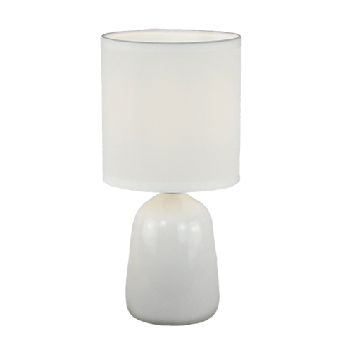 Светильник настольный "Капля" белый Е14 декор."Фарлайт"