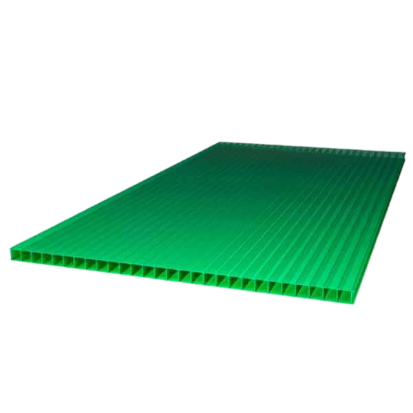 Сотовый поликарбонат 6000*2100*06мм, зеленый 0,77кг/м2, Goodplast