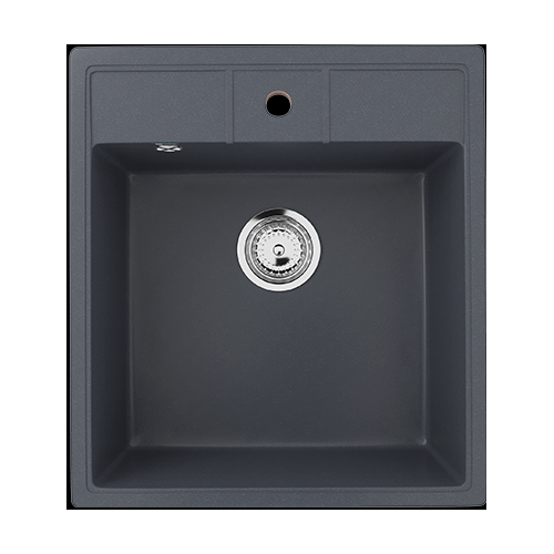 Мойка иск. гранит "Ulgran", 500*445*190мм, "прямоугольная", антрацит