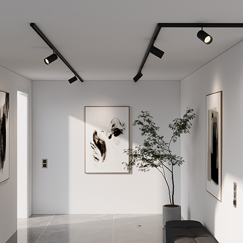 Slim Magnetic Умный трековый светильник 12W 2700-6500K Dim R02 (чёрный) 85075/01