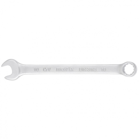 Ключ "Matrix" комбинированный матовый хром CrV, 10мм