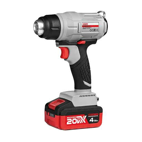 Фен аккумуляторный CT60001HX 20В/ 200л/мин/ 550 °C CROWN, без АКБ