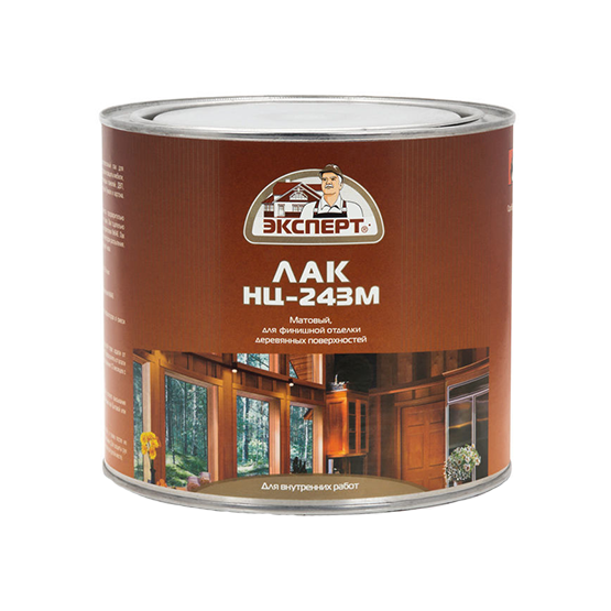 Лак "Эксперт" НЦ-243 мебельный матовый, 1,7кг