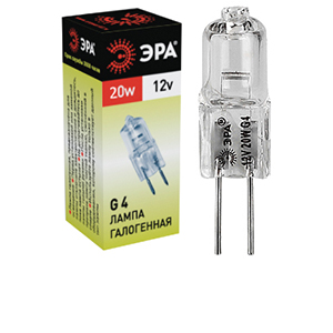 Лампа JC 12V 20W G4 ЭРА