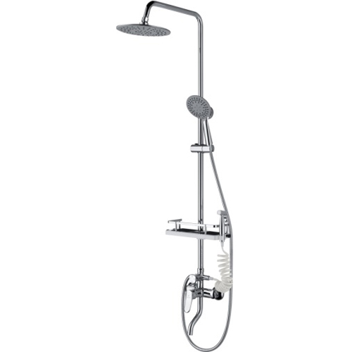 Душевой гарнитур &quot;Calorie&quot; для ванны c тропическим душем и смесителем &quot;5237 A72S&quot;, с изливом