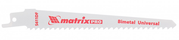 Полотна для сабельной пилы &quot;Matrix&quot;S611DF, 125/4,3мм, 2шт. PRO, Bimetal