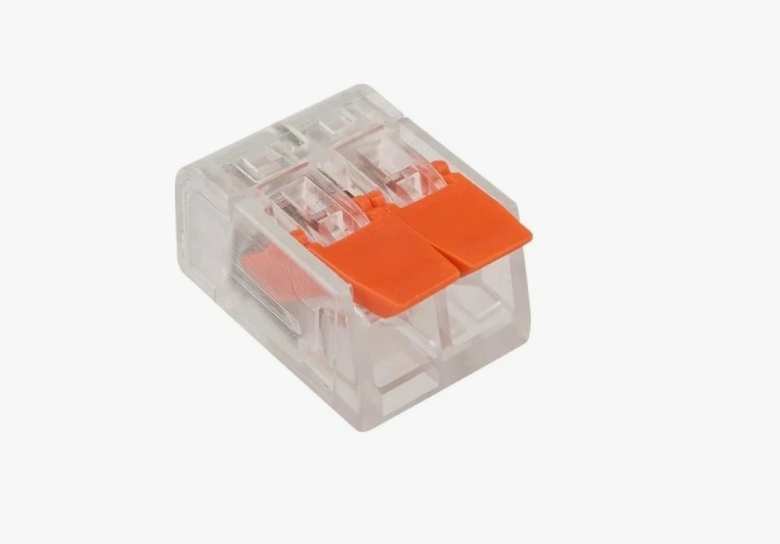 Универсальная компактная клемма СМК 221-412, 2-проводная до 4,0 мм² (50 шт/уп) REXANT