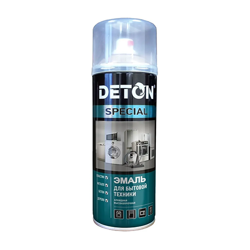 Эмаль для бытовой техники аэрозольная белая &quot;DETON Spesial&quot;, 520мл