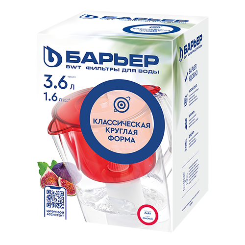 Фильтр-кувшин "Барьер-Лайт" красный