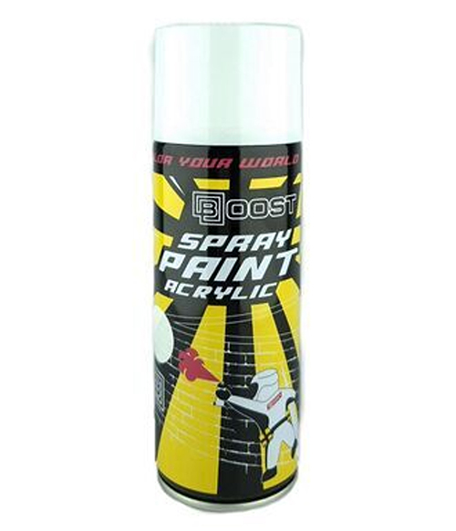 Aэрозольная краска-спрей белая матовая &quot;BOOST&quot;, 520мл/243гр
