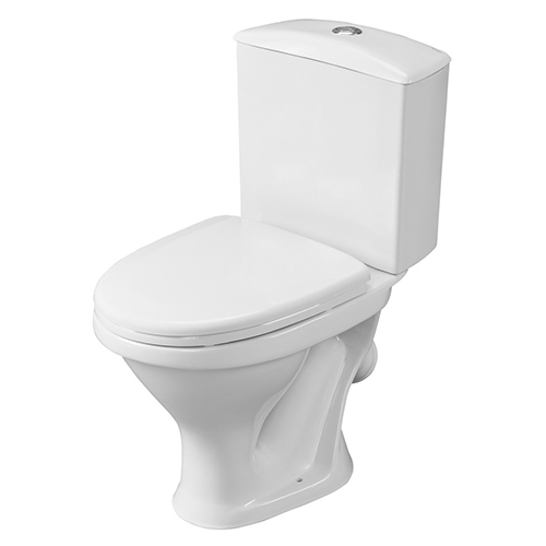 Унитаз-компакт &quot;Вест&quot; косой выпуск, нижняя подводка  с крышкой