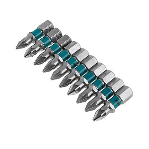 Набор бит PZ1*25мм магнитная , 10шт "Gross"