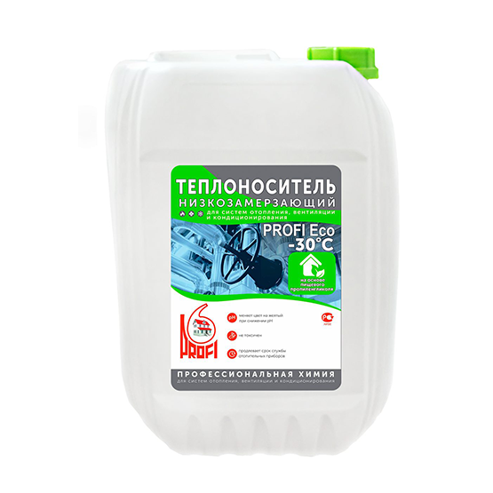 Теплоноситель для систем отопления "Profi Eco-30" 10 кг на основе пропиленгликоля