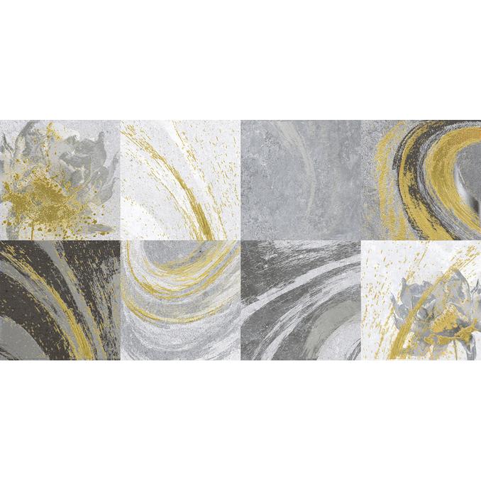 Декор керамический настенный №1 "Java", 300*600мм, серый