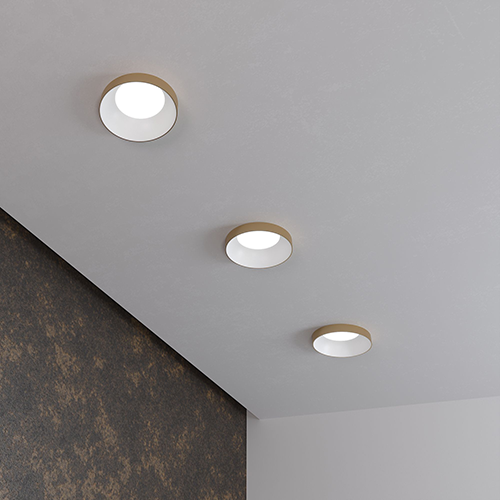 Светильник потолочный встраив. MR16 GU10 белый, золото 112 "Elektrostandard"