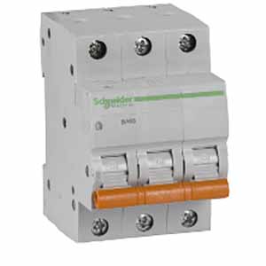 Автоматический выключатель ВА63 Домовой 3Р 10А 4,5kA  "Schneider Electric"