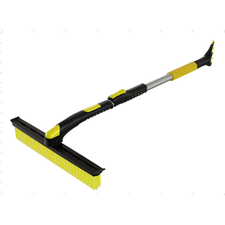 Щетка автомобильная для уборки снега со скребком "Kessler", телескопическая ручка 940-1280мм, силиконовый ворс