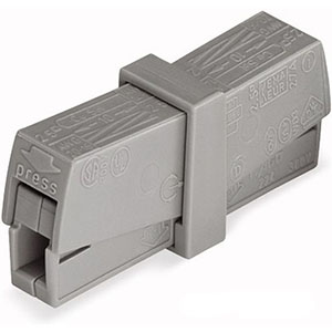 Клемма "WAGO" 224-201 без пасты серая 2,5мм2