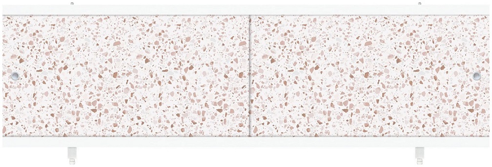 Экран для ванны &quot;Камешки бежевые&quot;, 1,68м